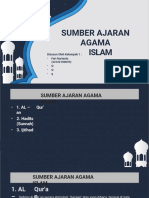 Sumber Ajaran Agama Islam