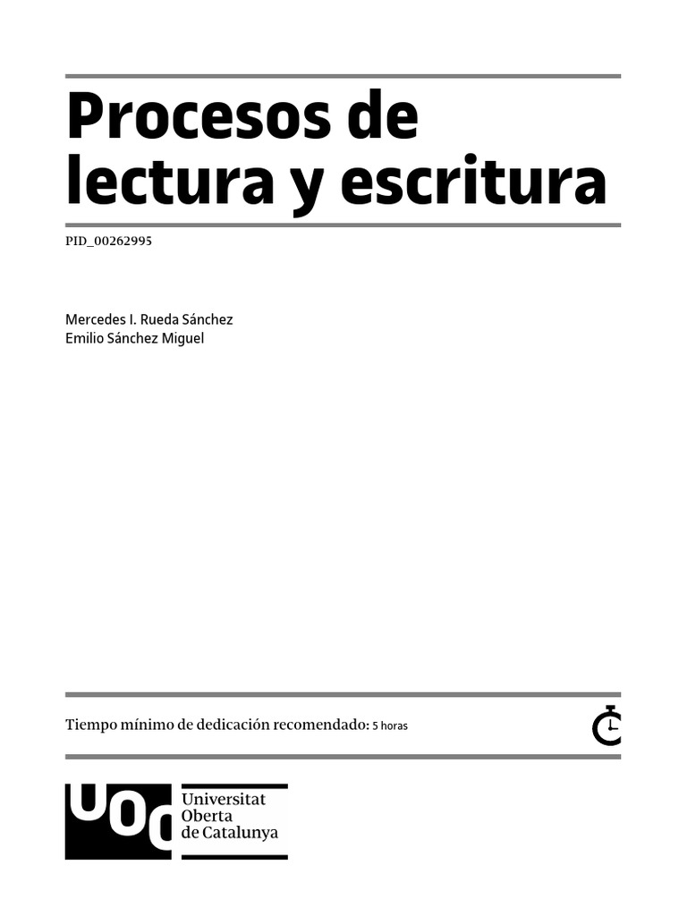 Procesos de Lectura y Escritura | PDF | Palabra | Ortografía