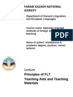 Lecture Teaching Aids and Teaching Materials