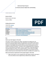 Work Based Project Proposal Ian Tracy d00226464