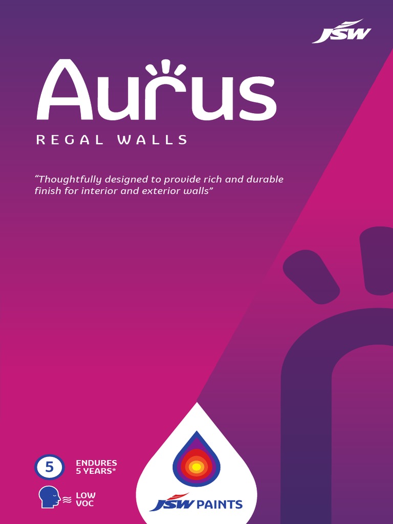 Performance proof documenting the superior qualities of aurus regal