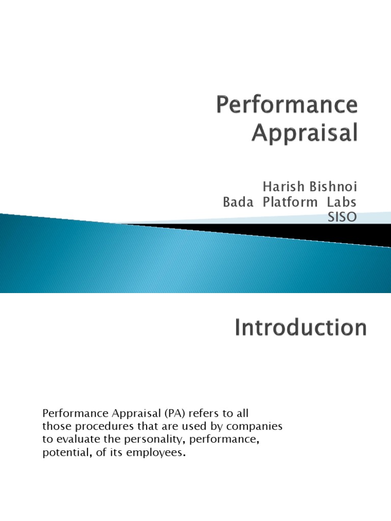 Performance Appraisal 1 | PDF | Career & Growth