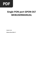 GPON OLT V1600GS WEB User Manual - V1.0