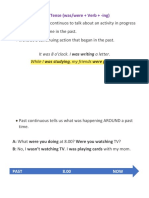 Past Continuous Notes PDF