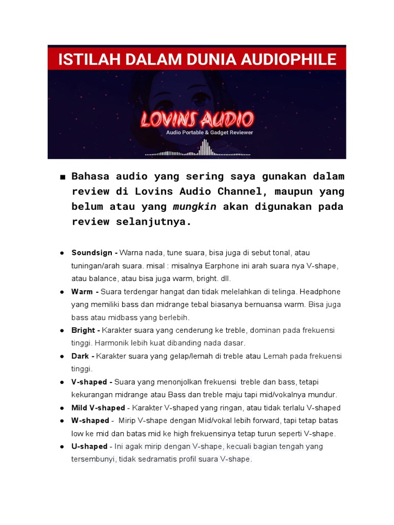 Kamus Audiophile PDF