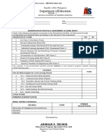 Attachment No. 3 - Portfolio Scoring Sheet