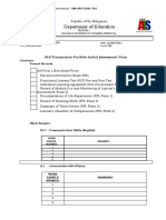 ALS Presentation Portfolio Initial Assessment Form
