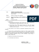 RTC CARAGA AAR ON INTENSIFIED CLEANLINES POLICY October 15, 2021