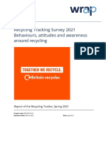 WRAP Recycling Tracker 2021 Report