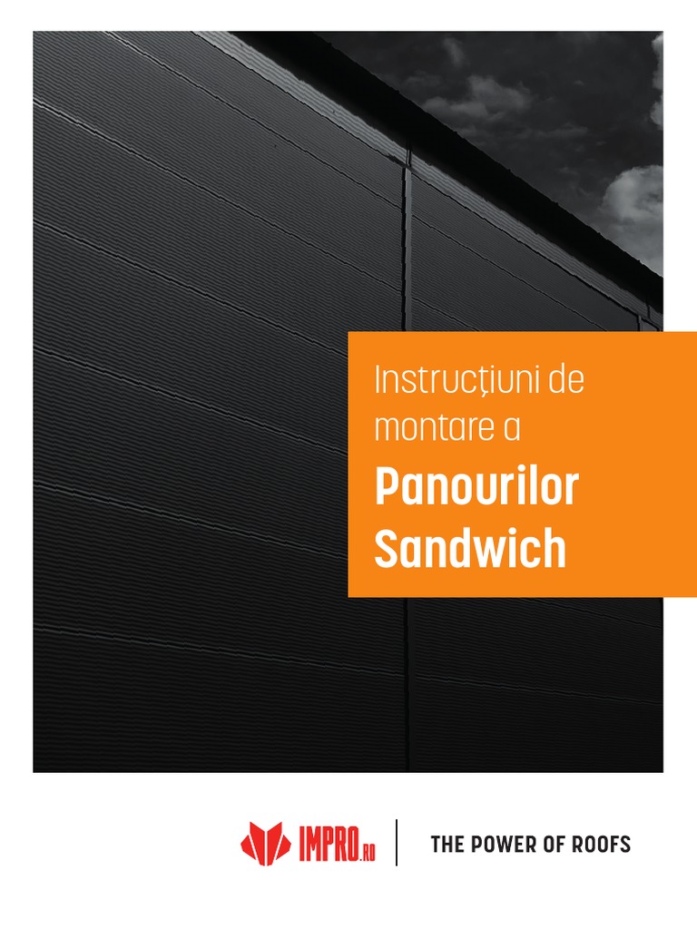 Impro Installation Manual Sandwich Panels Ro - 1 | PDF