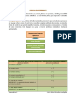 Lenguaje Algebraico