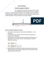 Beam Deflection (Double Integration Method) : Steps To Calculate The Deflection in Beams