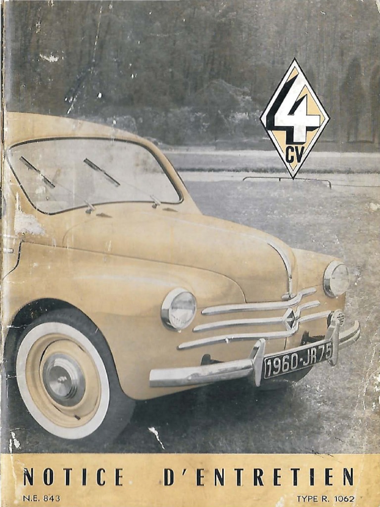 Renault 4cv R1062 – Pièces Détachées – Occasion – Métal