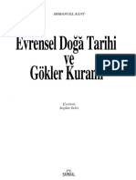 Immanuel Kant - Evrensel Doğa Tarihi Ve Gökler Kuramı