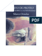 EL MITO DE PROTEO, Marco Ornelas, 1°Ed,  2008