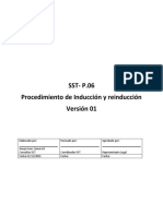 SST-P.06 Procedimiento de Inducción y Reinducción