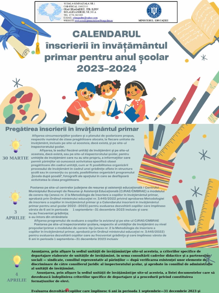 Calendar Inscriere PPSX PDF