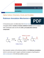 Robinson Annulation-Mechanism and Shortcut - Chem PDF