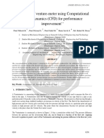 Analysis of Venture Meter Using Computational Fluid Dynamics CFD For Performance Improvement Ijariie8284 PDF