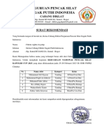 Surat Rekomendasi KAPOLRI CUP