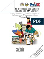 Trends, Networks and Critical Thinking in The 21 Century: Information Communication Technology