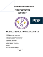Modelo Educativo Ecológista