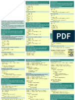 Beginners Python Cheat Sheet PCC If While