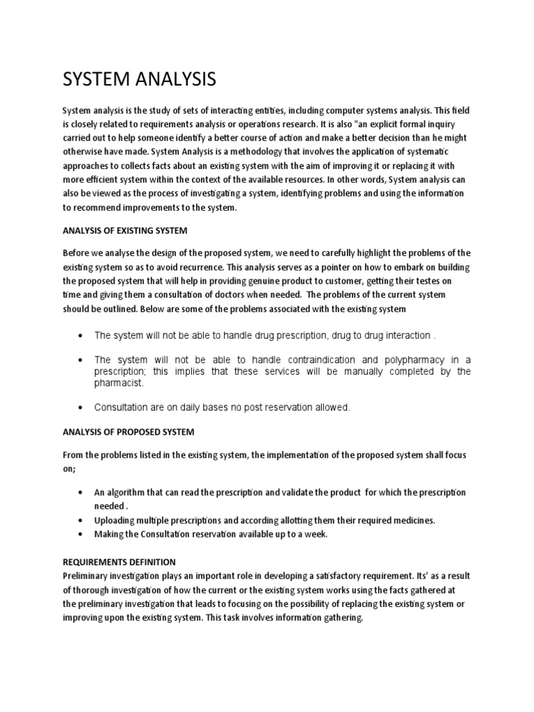 System Analysis Harshita | PDF