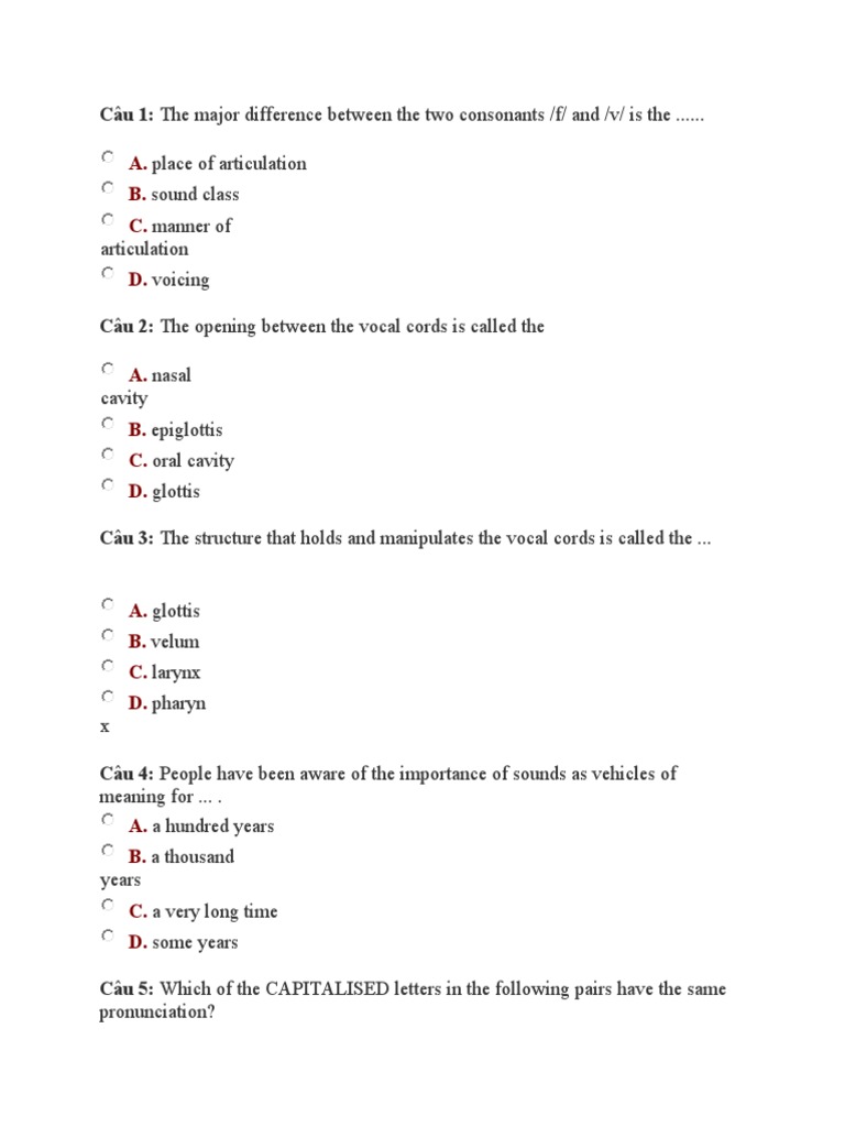 Phonetics and Vocal Tract Anatomy | PDF