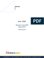 Pre-First Written Test May 2022 KEY PDF