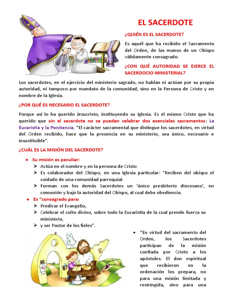 Funciones y misión del sacerdote | PDF