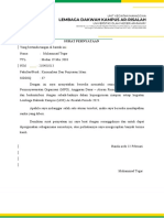 SURAT PERNYATAN REkRUTMEN PENGURUS LDK 2023