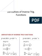 Derivatives of Inverse