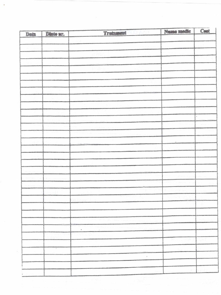 Fisa Tratament PDF | PDF