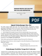 Perkembangan Profesi Gizi Di Indonesia Dan Kiat Sukses PDF