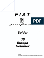 Fiat Spider 2000 US-Europa-VX Werkstatthandbuch PDF