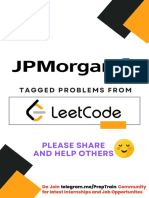JP Morgan Tagged LeetCode Problems PDF