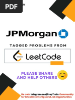 JP Morgan Tagged LeetCode Problems PDF