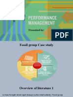 Fossil Group Case Study Performance Management Overview