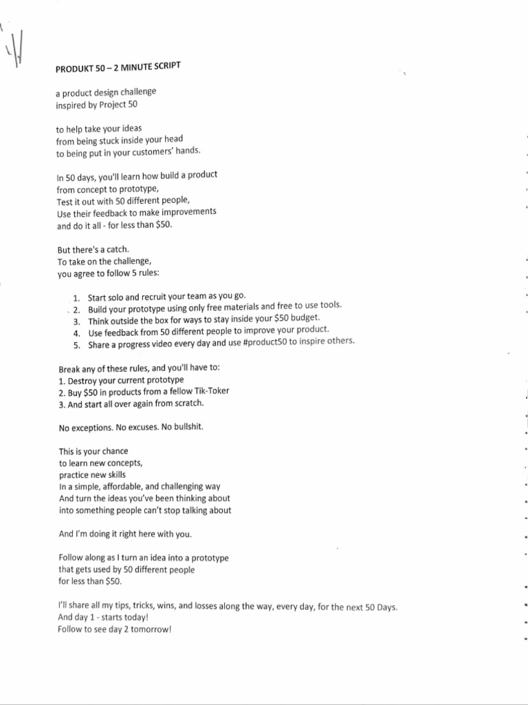 TikTok Script 1 PDF PDF