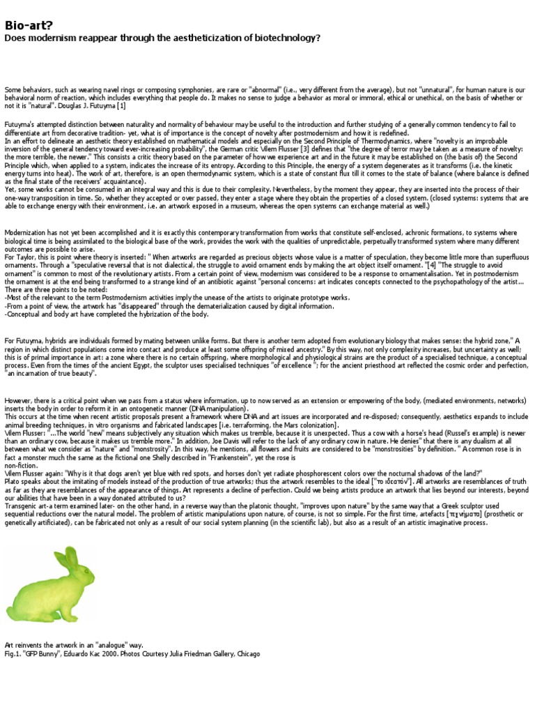 Bioart Pdf Pdf