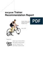 Bicycle Trainer Recommendation Report