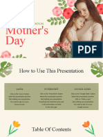 Yellow and Pastel Floral Mother's Day Marketing Presentation