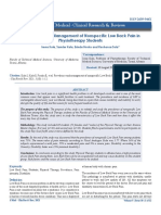 Prevalence and Management of Nonspecific PDF