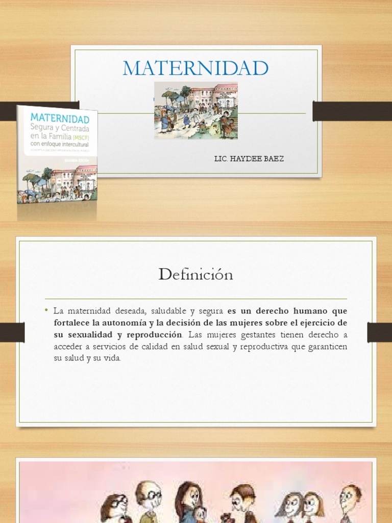 Clase - MATERNIDAD SEGURA CENTRADA EN LA FAMILIA | PDF | Relaciones ...