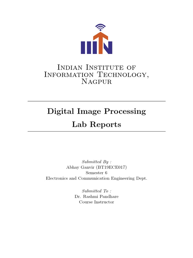 Digital Image Processing Lab Experiments | PDF | Computers