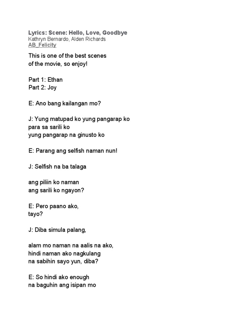 Iskrip ng hello love goodbye pdf