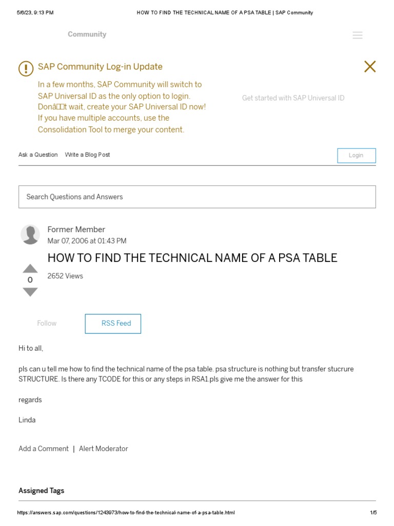 how-to-find-the-technical-name-of-a-psa-table-sap-community-pdf