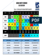 Jadual Waktu Kelas 1 Dedikasi