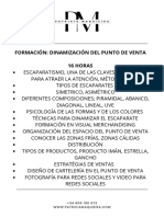 Dinamización Del Punto de Venta - Temario PDF